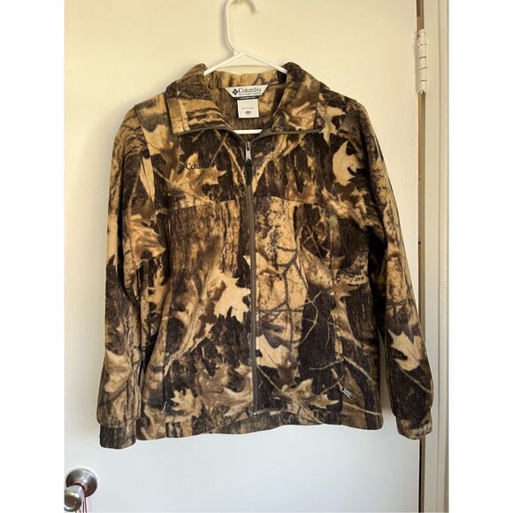 Columbia Youth XL (14/16) Camouflage Fleece Zip Up Jacket